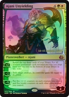 Ajani Unyielding (Aether Revolt Prerelease)