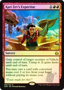 Kari Zev's Expertise (Aether Revolt Prerelease)