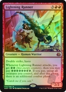 Lightning Runner (Aether Revolt Prerelease)