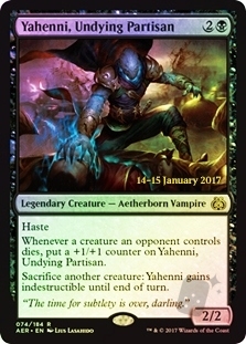 Yahenni, Undying Partisan (Aether Revolt Prerelease)