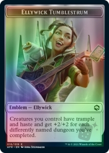 Spider Token (7/19) // Emblem Ellywick Tumblestrum (16/19)