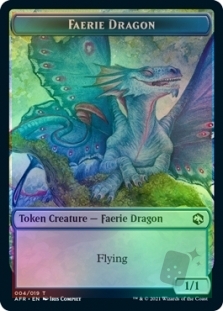 Dog Illusion Token (3/19) // Faerie Dragon Token (4/19)