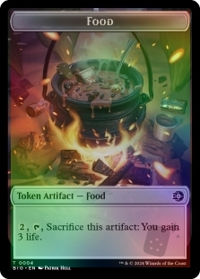 Food Token (004) // Mercenary Token (010)