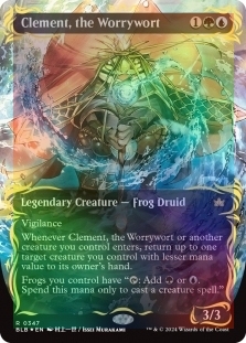 Clement, the Worrywort (Borderless) (Raised Foil)