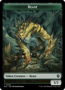 Beast Token (024) // Treasure Token (029)