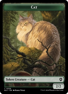 Cat Token (026) // Beast Token (025)