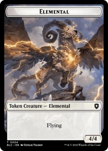 Elemental Token (004) // Cat Token (026)