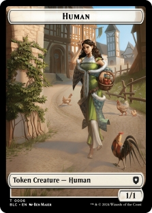 Human Token (006) // Soldier Token (008)