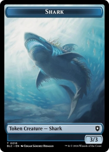 Elemental Token (004) // Shark Token (016)