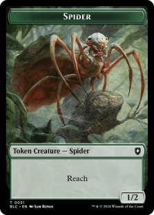 Spider Token (031) // Blood Token (036)