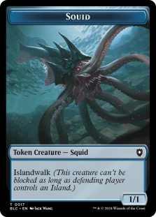 Elephant Token (027) // Squid Token (017)