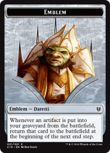 Emblem Daretti Token (21/21) // Thopter Token (9/21)