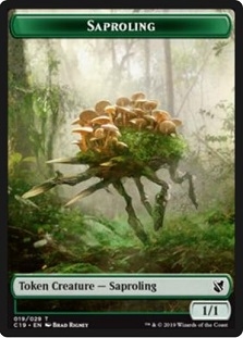 Saproling Token (19/29) // Manifest Token (28/29)