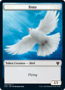 Bird Token (2/19) // Dinosaur Cat Token (16/19)