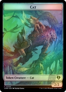 Elemental Token (024) // Cat Token (005)