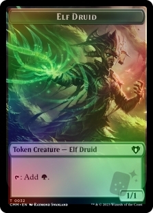 Eldrazi Spawn Token (003) // Elf Druid Token (032)