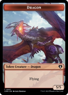 Zombie Token (019) // Dragon Token (021)