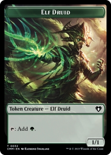 Eldrazi Spawn Token (003) // Elf Druid Token (032)