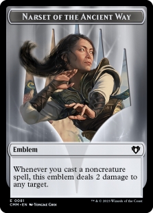 Emblem Narset of the Ancient Way (081) // Wizard Token (071)