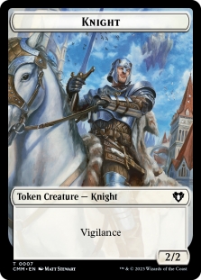 Elemental Token (026) // Knight Token (007)