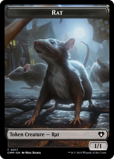 Soldier Token (009) // Rat Token (017)