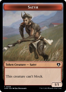 Elemental Token (026) // Satyr Token (029)