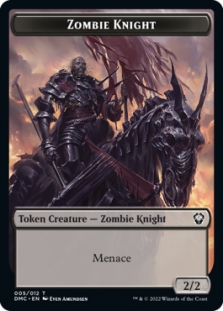 Zombie Knight Token (5/12) // Knight Token (3/12)
