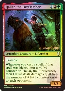 Hallar, the Firefletcher (Dominaria Prerelease)