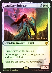 Lyra Dawnbringer (Dominaria Prerelease)