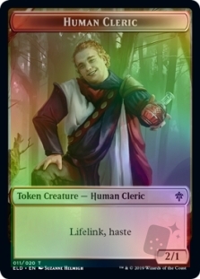 Human Cleric Token (11/20) // Food Token (random)