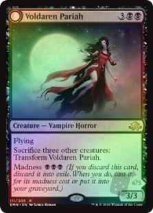 Voldaren Pariah // Abolisher of Bloodlines (Eldritch Moon Prerelease)