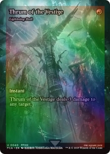 Thrum of the Vestige (Lightning Bolt) (Showcase)