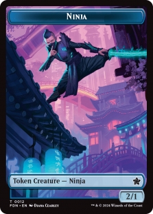 Ninja Token (012) // Emblem Kaito, Cunning Infiltrator (024)