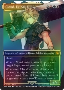Cloud, Ex-SOLDIER (Borderless) (Surge Foil) (210)