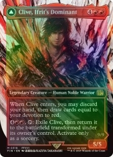Clive, Ifrit's Dominant (Borderless) (318) // Ifrit, Warden of Inferno (Borderless) (318)