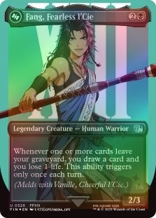 Fang, Fearless l'Cie (Borderless) (Surge Foil) // Ragnarok, Divine Deliverance (Bottom) (Borderless) (Surge Foil) (526)