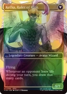 Kefka, Court Mage (Borderless) (398) // Kefka, Ruler of Ruin (Borderless) (398)