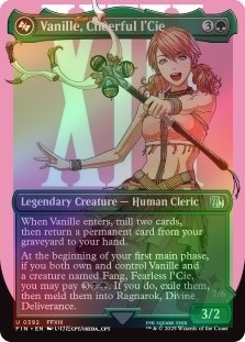 Vanille, Cheerful l'Cie (Borderless) (392) // Ragnarok, Divine Deliverance (Top) (Borderless) (381)