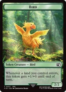 Bird Token (017) // Wizard Token (015)