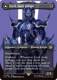 Cecil, Dark Knight (Borderless) // Cecil, Redeemed Paladin (Borderless) (380)