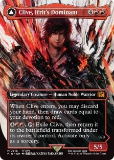 Clive, Ifrit's Dominant (Borderless) (318) // Ifrit, Warden of Inferno (Borderless) (318)