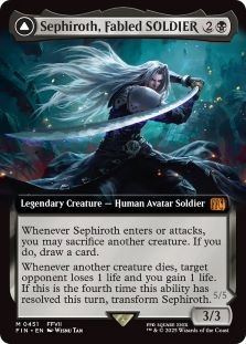 Sephiroth, Fabled SOLDIER (Extended Art) // Sephiroth, One-Winged Angel (Extended Art) (451)