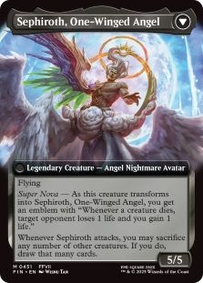 Sephiroth, Fabled SOLDIER (Extended Art) // Sephiroth, One-Winged Angel (Extended Art) (451)