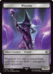 Bird Token (017) // Wizard Token (015)