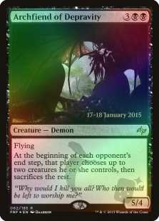 Archfiend of Depravity (Fate Reforged Prerelease)