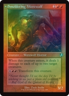 Smoldering Werewolf (Retro Frame) // Erupting Dreadwolf (Retro Frame)
