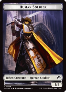 Human Soldier Token (003) // Clue Token (022)