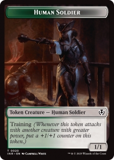 Human Soldier Token (020) // Emblem Tamiyo, Field Researcher (026)