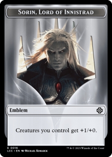 Sorin, Lord of Innistrad Emblem Token (016) // Vampire Token (004)