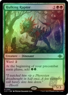 Hulking Raptor (The Lost Caverns of Ixalan Prerelease)